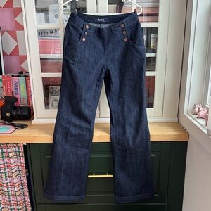 Boden Dark Blue Women Jeans Sailor